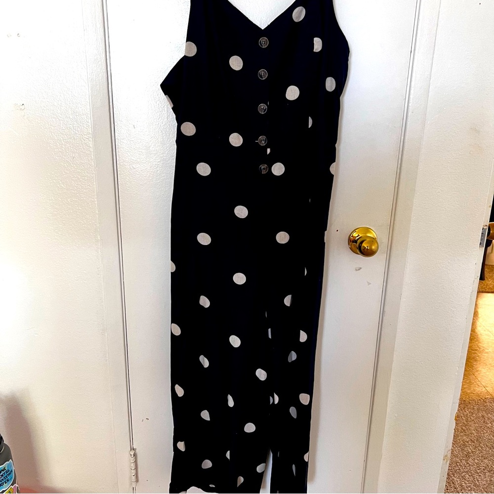 Midi length jumpsuit with back tie, tags still on never worn.